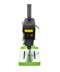 Hot Power 680W Mini Workbench Drill Press Machine For Wood Metal And Plastic, highlighting the drill from the front view.