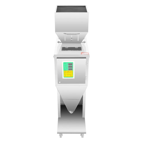 Smart Automatic Filling Machine Comes With Adjustable Digital Gram Scale for packing flour, grains, and coffee beans.