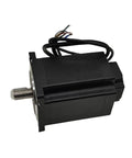 48V 500W Brushless DC Servo Motor With Encoder For Disinfection Robots, 1500 RPM, shown in black casing with exposed wires and shaft.