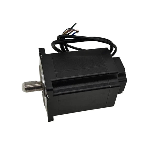 48V 500W Brushless DC Servo Motor With Encoder For Disinfection Robots, 1500 RPM, shown in black casing with exposed wires and shaft.