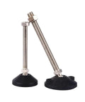Top Tier Adjustable Leveling Feet Four Pack with swivel bases and articulating lathe legs for stability, M12 thread.