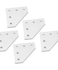 Five Piece Flat Tie Plate Aluminum Alloy 5 Hole Mending Plate Bracket For Industrial Machinery And Heavy Duty Furniture Frame Assembly