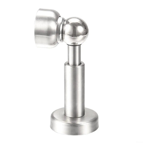 Heavy Duty Stainless Steel Hydraulic Door Stop With Magnetic Catch prevents slams, 3.8x10.6cm, ideal for home or office use.