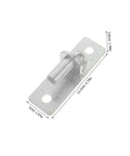 Heavy Duty Wall Mount Gate Hinges Set, 4 Pieces, Steel Construction, Twelve Point Seven Millimeter Hole, Weatherproof Outdoor Barn Door And Fence Hardware, Quiet Operation, Rust Resistant, For Smooth Gate Swing, 12.2cm hinge
