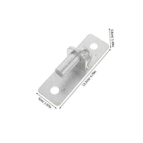 Heavy Duty Wall Mount Gate Hinges Set, 4 Pieces, Steel Construction, Twelve Point Seven Millimeter Hole, Weatherproof Outdoor Barn Door And Fence Hardware, Quiet Operation, Rust Resistant, For Smooth Gate Swing, 12.2cm hinge