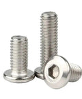 304 Stainless Steel Hex Socket Flat Head Furniture Bolts Set For Woodworking M4 25mm 10 Pieces Flat Head Hex Drive Joint Screws