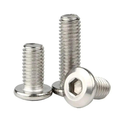 304 Stainless Steel Hex Socket Flat Head Furniture Bolts Set For Woodworking M4 25mm 10 Pieces Flat Head Hex Drive Joint Screws