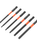 Heavy Duty Cross Drill Bit Set For Furniture And Car Repair Featuring Strong Magnetic Hex Shank, High Torsion Steel Bits With Wear Resistant Finish For Tough Jobs Without The Hassle, 6-piece set