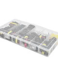 192 Piece Wire Connector Plug Kit With Silicone Plugs DIY Friendly Automotive Electrical Terminals Assortment in transparent case