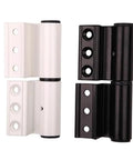 Heavy Duty Thickened Aluminum Door And Window Hinge Set Left And Right Pair For Flat And Glass Doors Durable Alloy Hinge Easy Install
