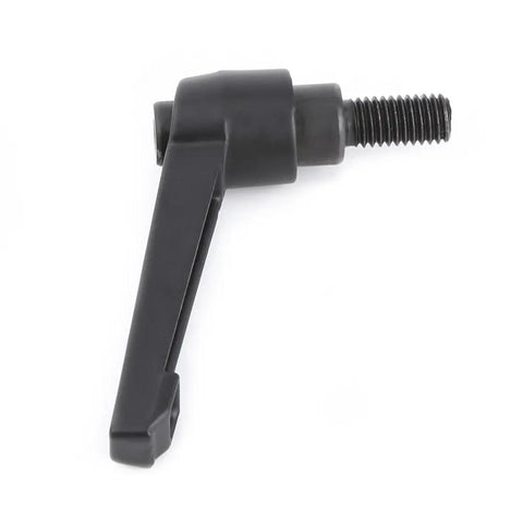 Heavy Duty Kickass M8 Clamping Lever With No Sweat Push Button Adjustments And Ratchet Locking Adjustable Handle For Machine Tooling, black alloy lever
