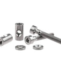 Titanium M5x30mm Bolt Nut Washer Set For Thomson Seatpost, 6Al/4V Titanium Alloy Grade 5 Fasteners, Includes 2 Bolts 2 Nuts 2 Washers