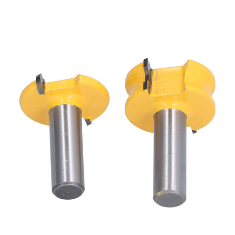Kick Your Woodworking Up A Notch With This Sweet T Type Router Bit Set, 4 Inch, alloy steel, designed for smooth wood edging.