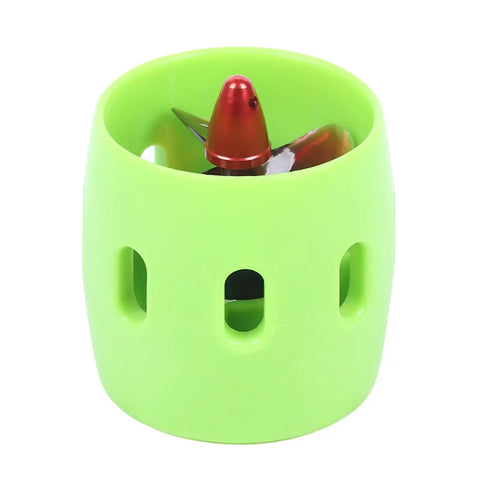 12V-24V 15A Brushless Underwater Thruster With 4 Blade Propeller in a green casing