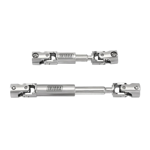 Stainless Steel Center Drive Shafts For FCX24M Defender 1/24 RC Crawler Upgrade with realistic joints and D-shaped connection.