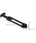 Three Sets Rubber T Handle Latches Built To Last Flexible Elastic Draw Latches showing size dimensions in black rubber