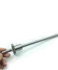 Hand holding SFU1605 Ball Screw Kit 200 750mm with flange single ball nut and BK BF12 end supports