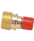 Close-up of a gas lens component from Pro Grade TIG Gas Lens Kit For WP9 WP20 WP25 Torch With Ceramic Nozzles.