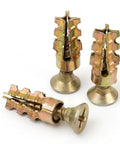 Close-up of Heavy-Duty 6x14mm Wall Expansion Plug and Self-Tapping Screw Anchoring Kit for solid stone, drywall, and concrete.