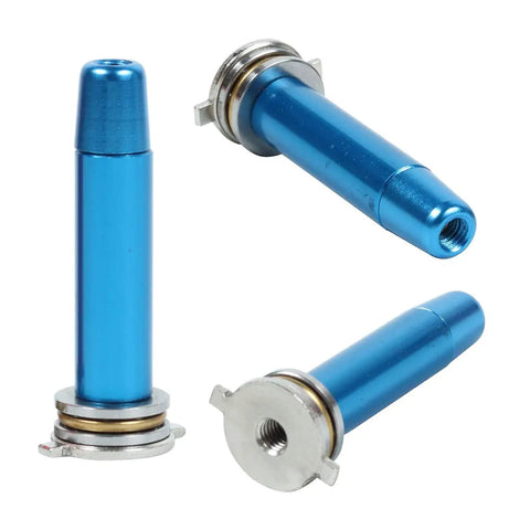 CNC Stainless Steel Spring Guide For AEG Gearbox Version 2 And 3 Blue Drop In Upgrade Beefed Up With Ball Bearing Reducing Spring Friction