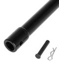 Extended Length Auger Bit for Deep Holes in Post Hole Diggers and Earth Augers, Three Quarter Inch Shaft with pin and clip