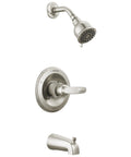 13 Series 2-Spray Bathtub And Shower Faucet Trim Kit In Brushed Nickel Finish With Stainless BT13410-SS, Includes Shower Head And Handle Set