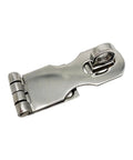 Marine Grade Stainless Steel Door Hasp Locking With Turning Eye Mount For Boats And Cabins, Heavy Duty And Corrosion Resistant Deck Hardware, Quick Install, Dockside Ready Boat Security Locking Hasp, stainless steel locking hasp with turning eye