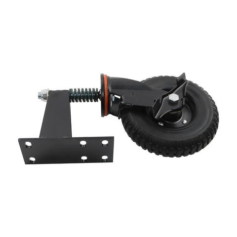 Heavy Duty 8 Inch Fence Gate Wheel Roller With Silent Rubber Tread And Bulletproof Steel Core, includes u bolt for easy installation.