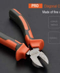 Harden Pro 6 Inch Diagonal Wire Cutters With Spring Loaded Ergonomic Handle for Easy Cuts, made of fine carbon steel for durability