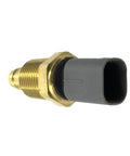 DEVMO engine coolant temperature sensor switch, brass threaded body with gray plastic connector