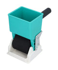 Portable Adhesive Roller Drum For Woodworking Projects Delivers Slick Glide Of Liquid Glue Over Pvc And Latex Veneer Preventing Zero Drip Nonsense While Guaranteeing Hella Smooth Application with foam roller and tank.