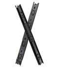 Thickened Stainless Steel Drawer Slide Rails, 18 Inch Pair (45cm) For Smooth Full Extension displayed in a crossed layout