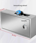 Cool Manual Automatic Carton Sealer With Smooth Wheel And Adjustable Clip For Household Textile Retail Packaging, stainless steel design.