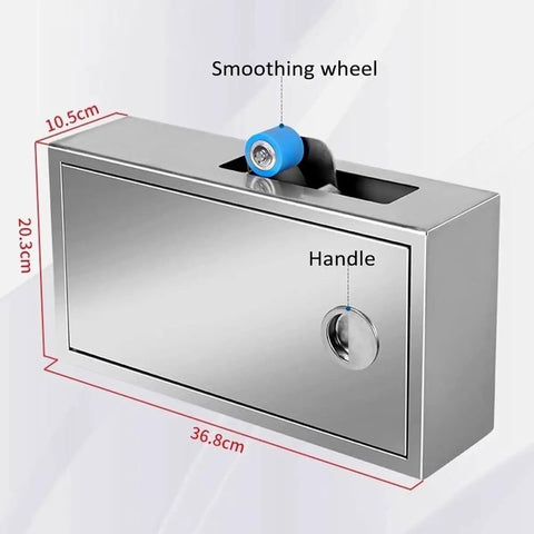 Cool Manual Automatic Carton Sealer With Smooth Wheel And Adjustable Clip For Household Textile Retail Packaging, stainless steel design.