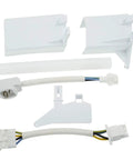 Ice Maker Kit For GE Refrigerators Complete Ice Maker Assembly With End Mounted Fill Cup Power Cords 4 And 6 Pin Connectors