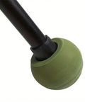 4 Pack Chair Leg Protectors Outdoor Nonslip Rubber Feet Covers on chair leg, green color, slip resistant base for stability.