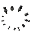 720 Piece Metric Nylon Phillips Pan Head Screws Hex Nuts Flat Washers Assortment Kit M2 Through M6 for DIY Projects