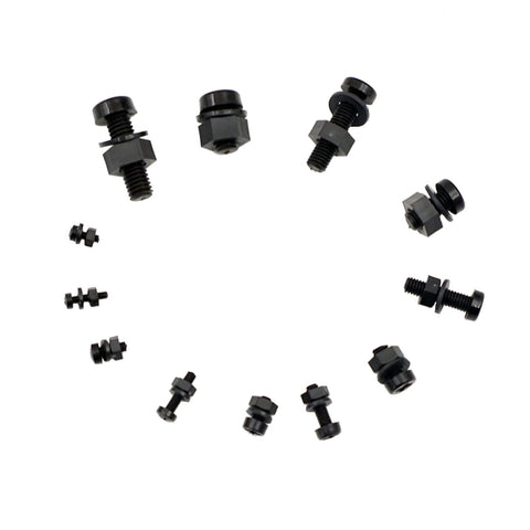 720 Piece Metric Nylon Phillips Pan Head Screws Hex Nuts Flat Washers Assortment Kit M2 Through M6 for DIY Projects