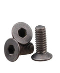 10 Pack TA1 Grade 1 Titanium Countersunk Head Machine Screws M6 X 25mm Heavy Duty Fasteners aligned in close-up view.