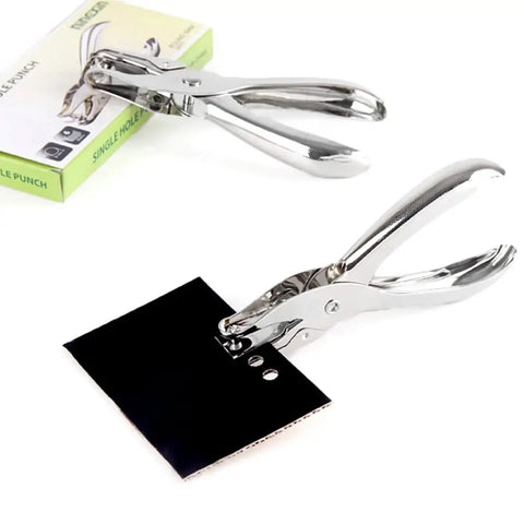 Handheld Metal Circle Hole Punch 6mm For Scrapbooking Loose Leaf Paper No Fuss Easy To Use Punching Tool punching black paper