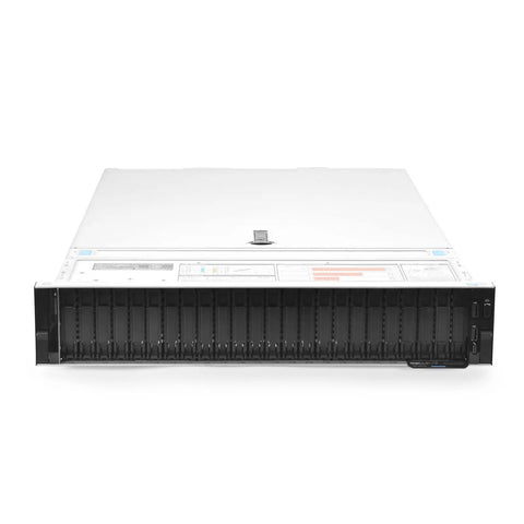 Rock Solid R740Xd Enterprise Server 2.1 Ghz 48 Core 384 Gb Ram 38 Tb Nvme Ssd Storage Plug And Play Ready front view with multiple drive bays.