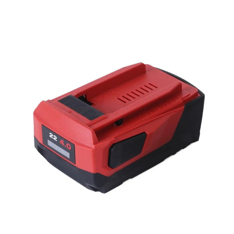 High Capacity 4.0Ah Lithium Ion Battery Replacement For Hilti B22 And 18V 21.6V 22V Cordless Power Tools, red battery