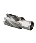 Front-angle view of Drill America DWC5-530-116 5/8 in x 1 in high-speed steel annular cutter.