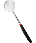 Telescoping Inspection Mirror With Long Handle Extendable Mirror On A Stick For Techs And Pros Black 50mm Round Automotive Tool
