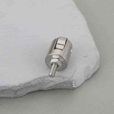 Dial Indicator Roller Tip For M2.5 Point Measuring Head With 10mm Smooth Roller, precision metal tip with threaded shaft