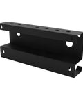 Wall Mount Pressure Washer Rack With One Quarter Inch Quick Connect, Carbon Steel Space Saving Organizer in black finish