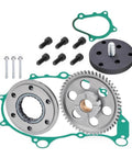 One Way Bearing Starter Clutch Kit And Puller Tool For ATV And Motorcycle YMH 660 2004 2005 Replacement Parts Fits Perfectly Easy Install Smooth Shifting Durable OEM Compatible Ideal For Quick Repairs Get You Back On The Road components including gears and gaskets