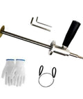 Heavy Duty Inside Pipe Cutter Kit For PVC Plumbing Easy Inside Cut Tool Set Pro Grade With Grinding Wheel For Polishing Glass Marble Stone Wood DIY Installation Made Simple Smooth Finish Every Time, including gloves and accessories