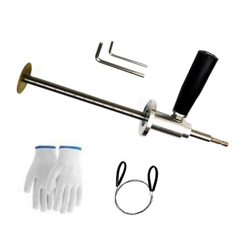 Heavy Duty Inside Pipe Cutter Kit For PVC Plumbing Easy Inside Cut Tool Set Pro Grade With Grinding Wheel For Polishing Glass Marble Stone Wood DIY Installation Made Simple Smooth Finish Every Time, including gloves and accessories