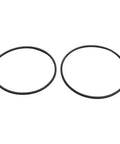 Set Of Two Premium Polyurethane Lathe Belts For Mini Metal Lathes Models 5M375 And 5M387, showing black round belts for machines.